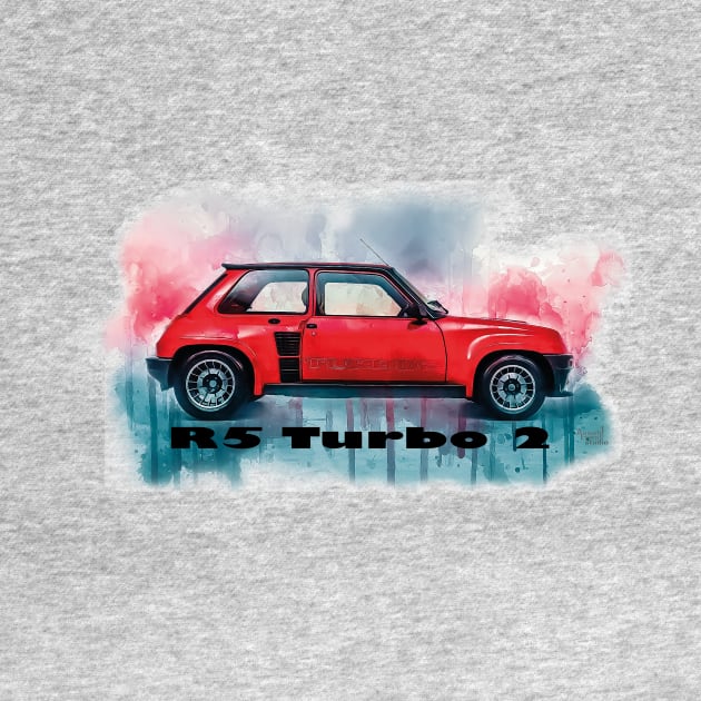 Renault 5 Turbo 2 Splash Art by AaaahEeeekStudio